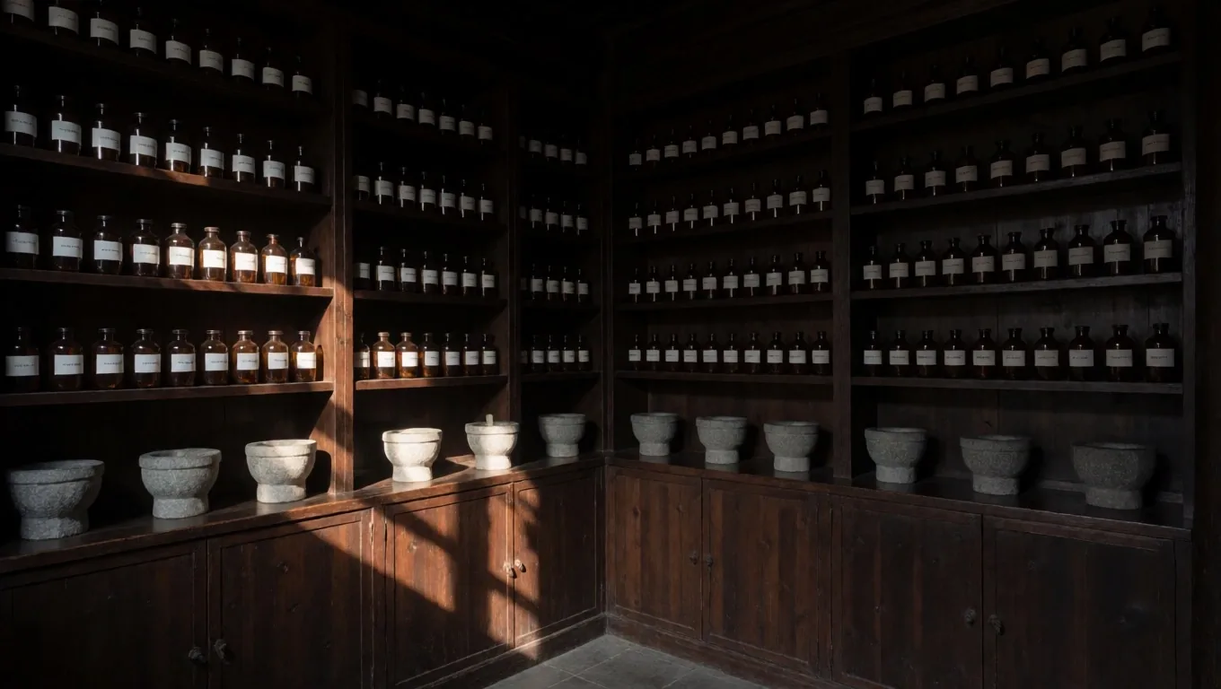 Botanical preparation shelf